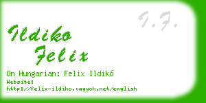 ildiko felix business card